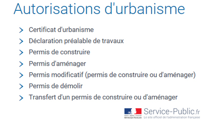 Autorisations urbanisme gouv