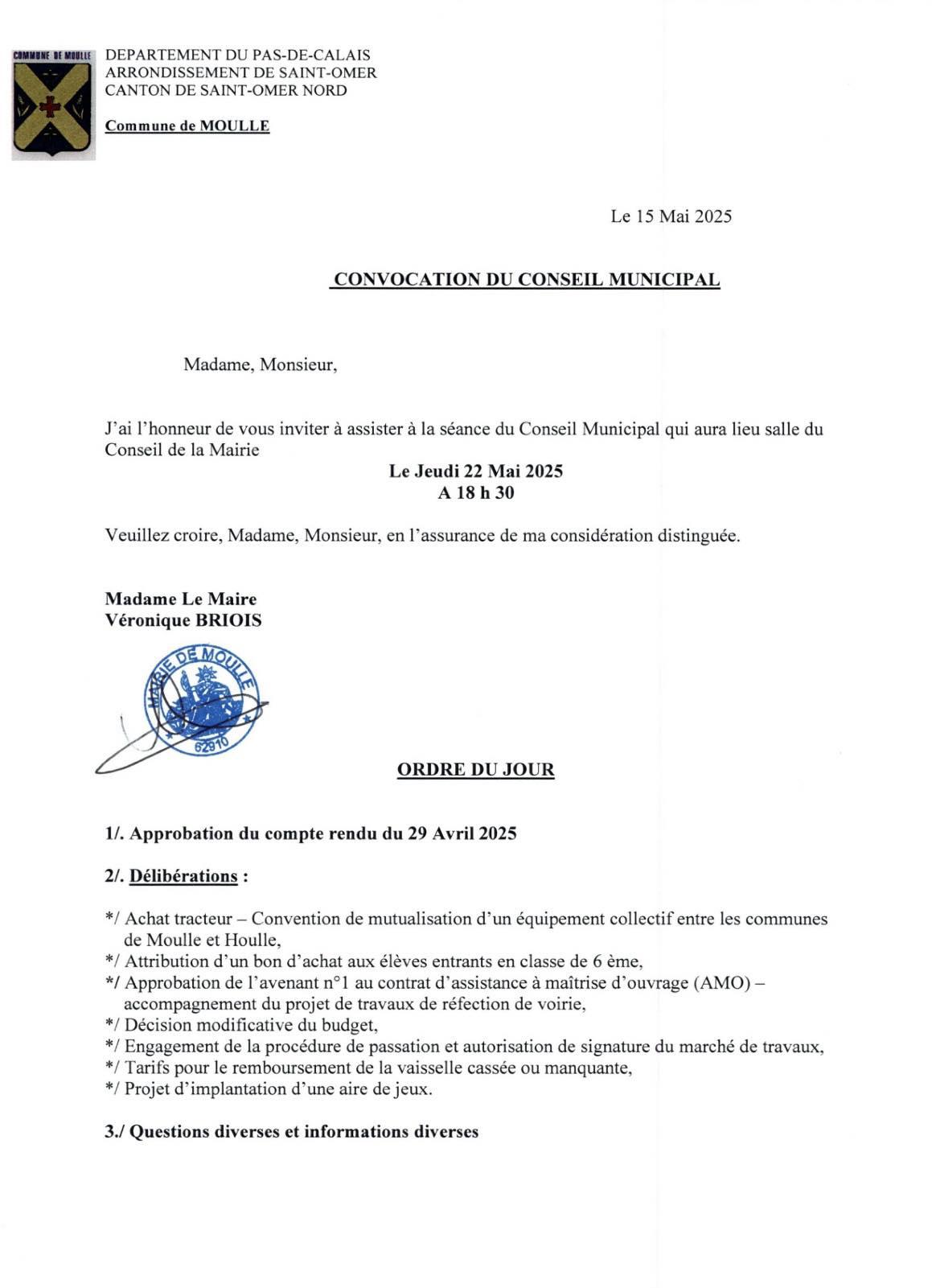 Conseil municipal 2